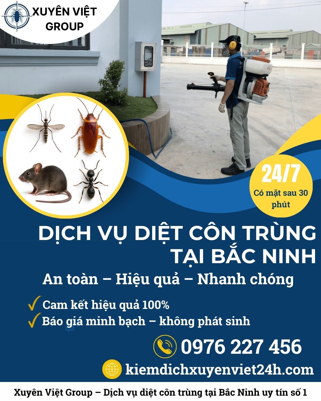 Dịch vụ diệt côn trùng tại Bắc Ninh – Nhanh, sạch, không tái nhiễm