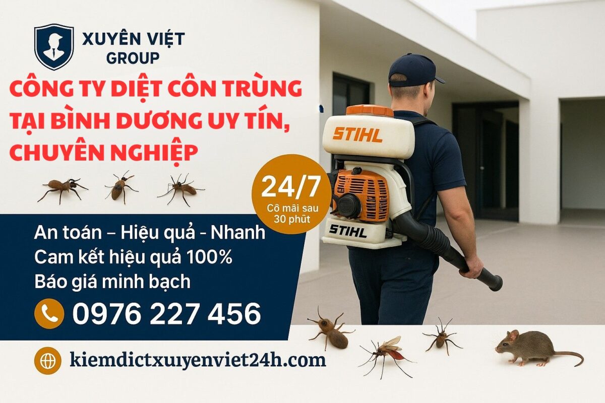 Công ty diệt côn trùng tại Bình Dương