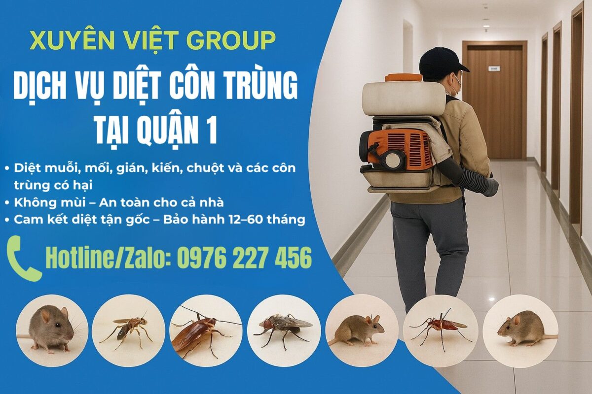 Dịch vụ diệt côn trùng tại quận 1