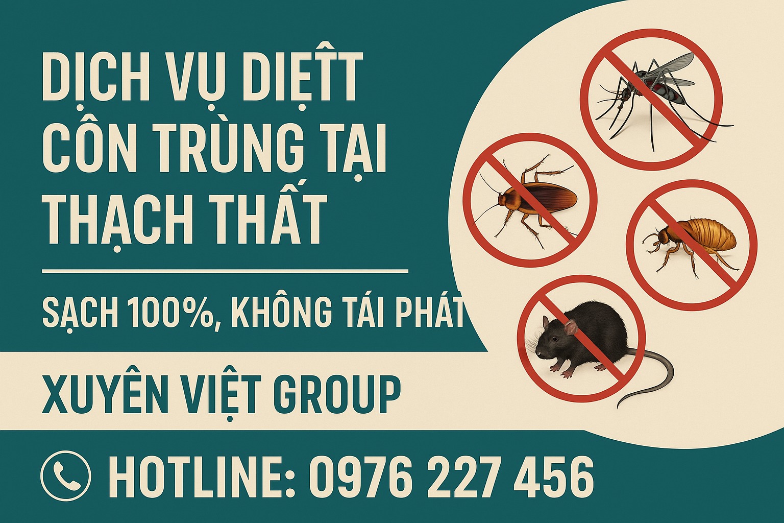 Dịch vụ diệt côn trùng tại Thạch Thất – Giải pháp sạch sẽ cho mọi không gian sống