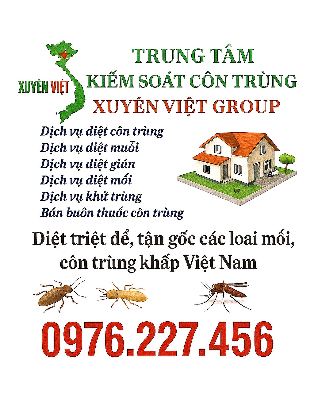 Các dịch vụ kiểm soát côn trùng chúng tôi cung cập
