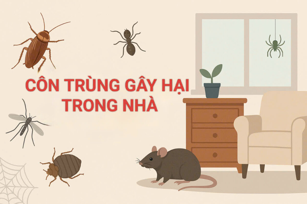 Côn trùng gây hại trong nhà