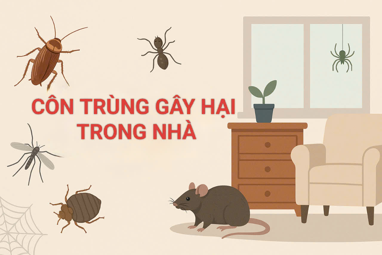 Côn trùng gây hại trong nhà