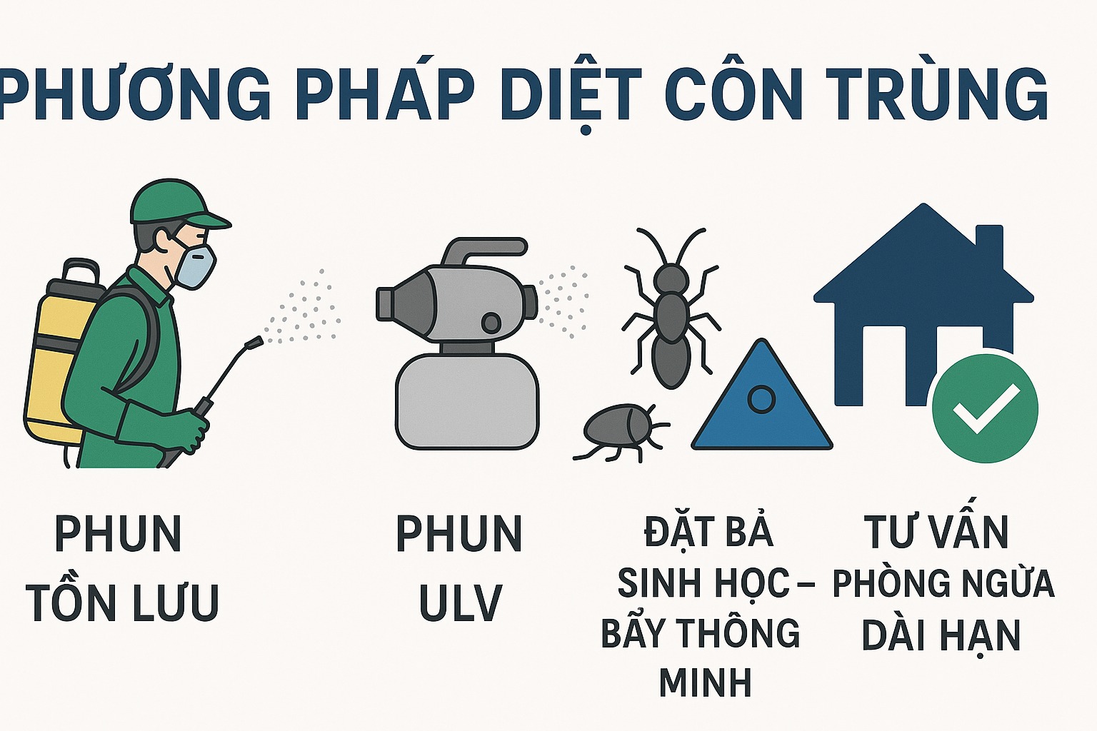 Các phương pháp diệt côn trùng hiện nay