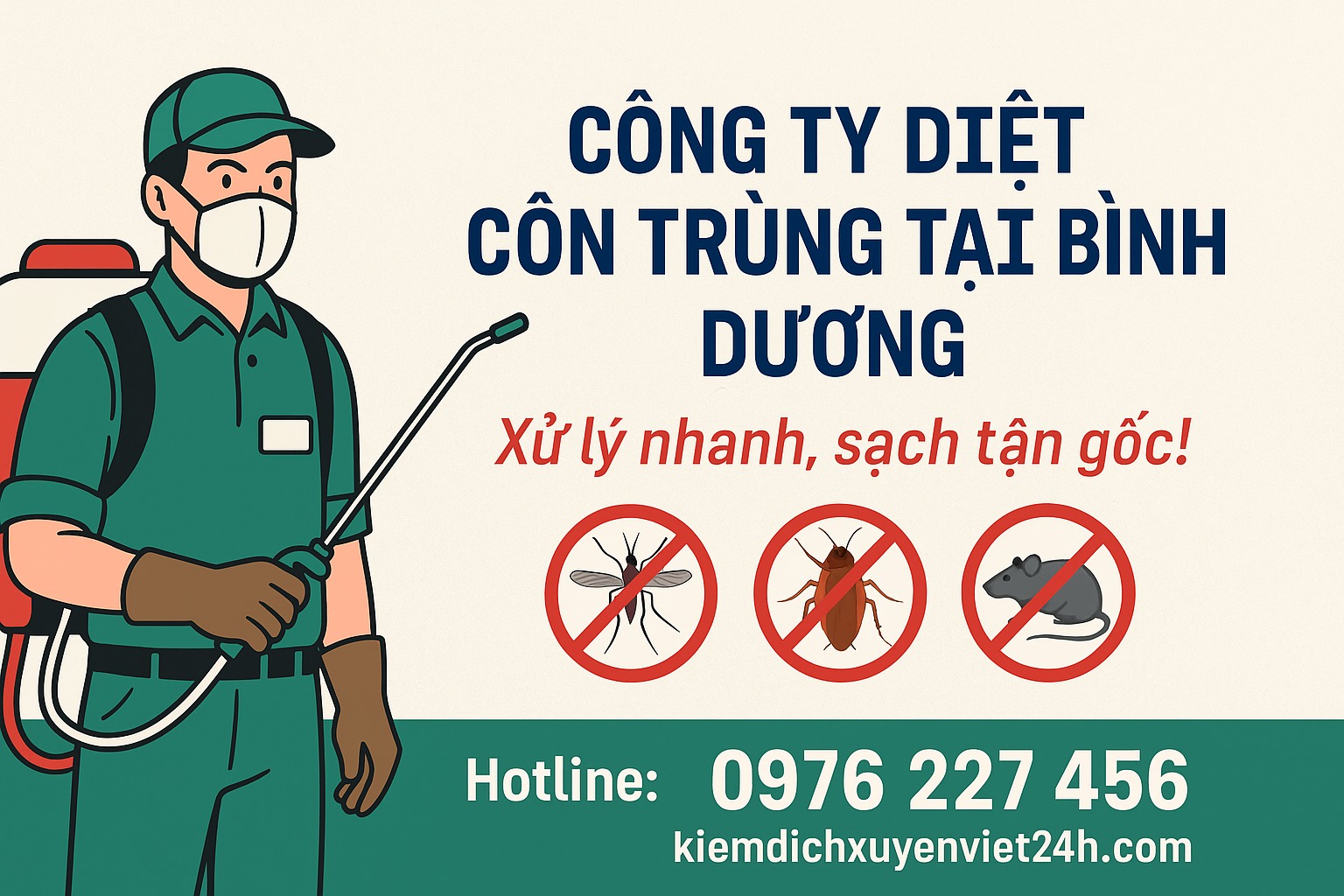 Xuyên Việt Group – Công ty diệt côn trùng tại Bình Dương bạn có thể tin tưởng!