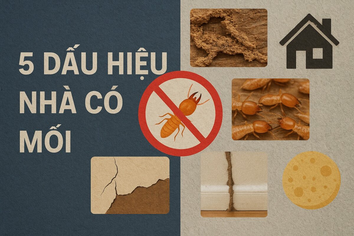 Dấu hiệu nhà có mối