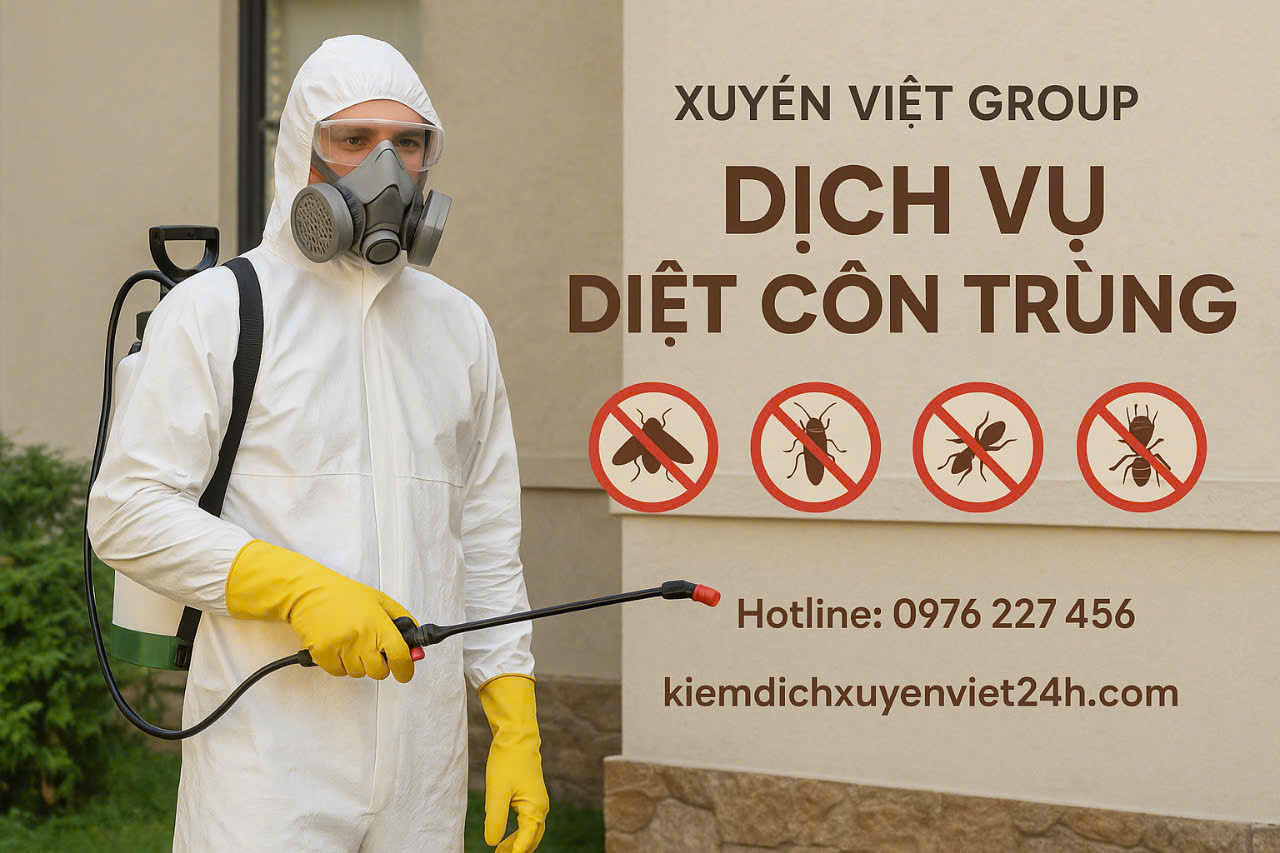 Xuyên Việt Group – Dịch vụ diệt côn trùng tại TP Hồ Chí Minh an toàn & tận gốc