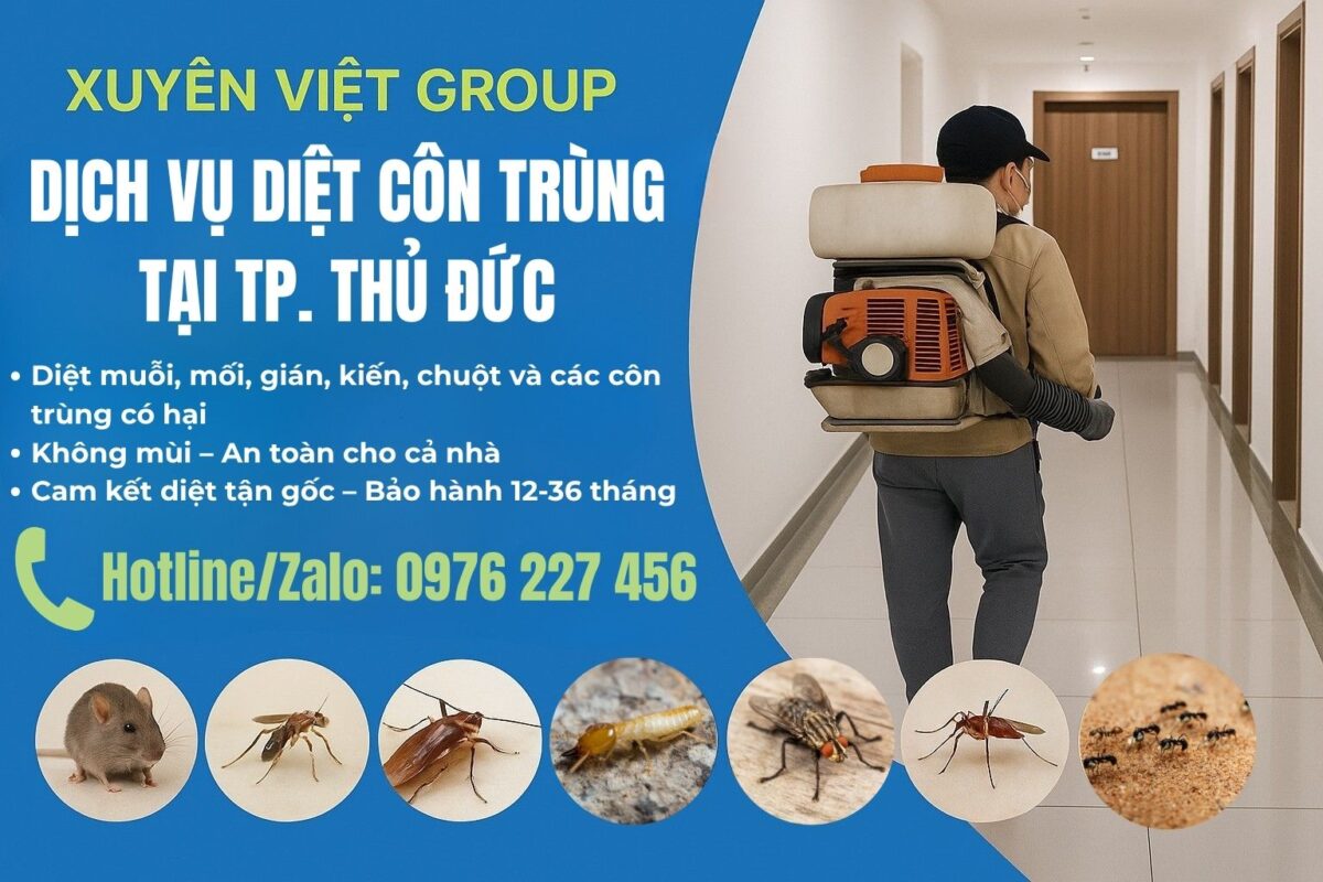 Dịch vụ diệt côn trùng tại Thủ Đức