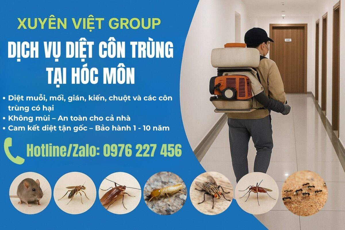 Dịch vụ diệt côn trùng tại Hóc Môn