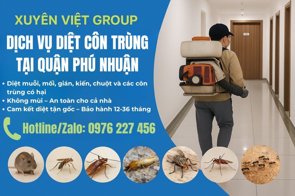 Dịch vụ diệt côn trùng quận Phú Nhuận