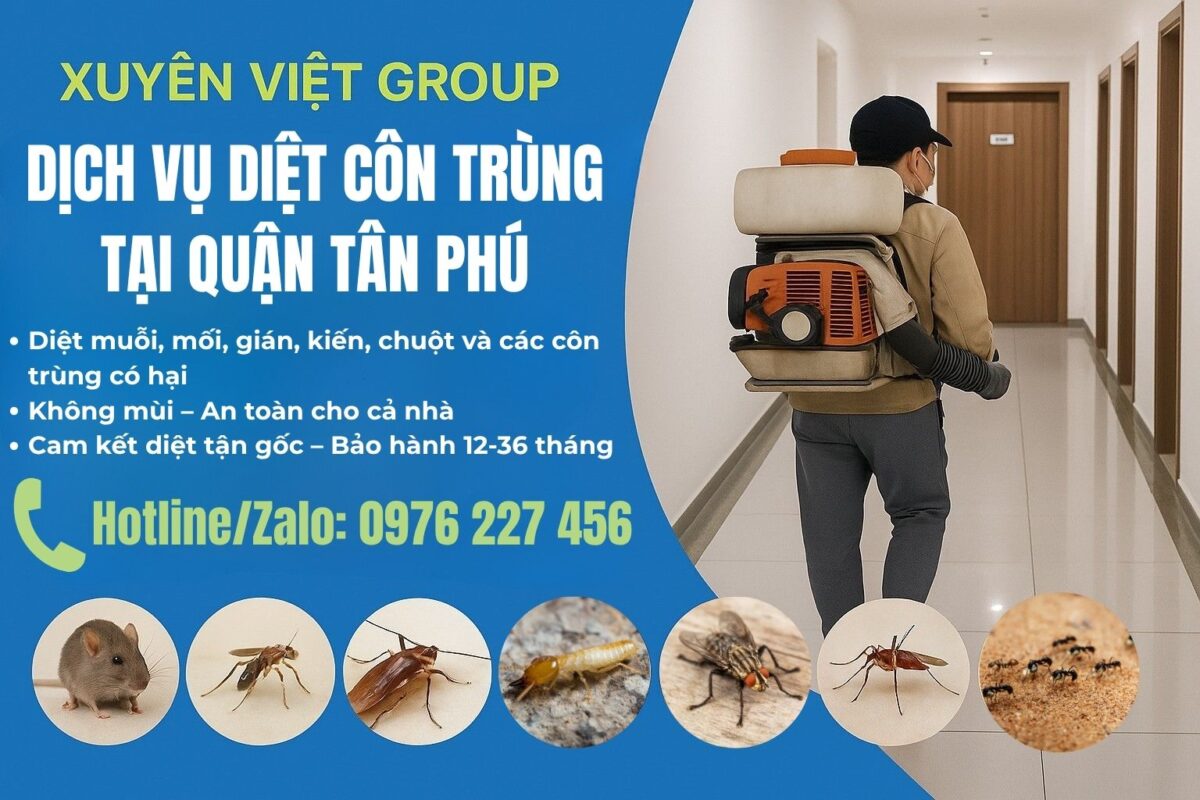 Dịch vụ diệt côn trùng quận Tân Phú