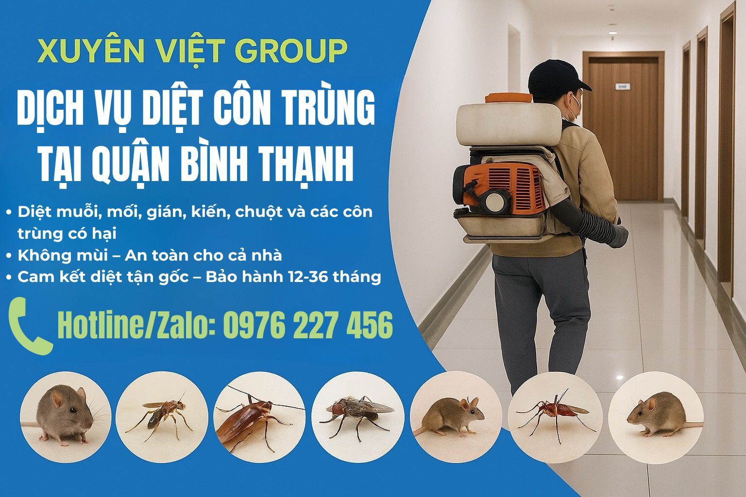 Diệt côn trùng tại quận Bình Thạnh