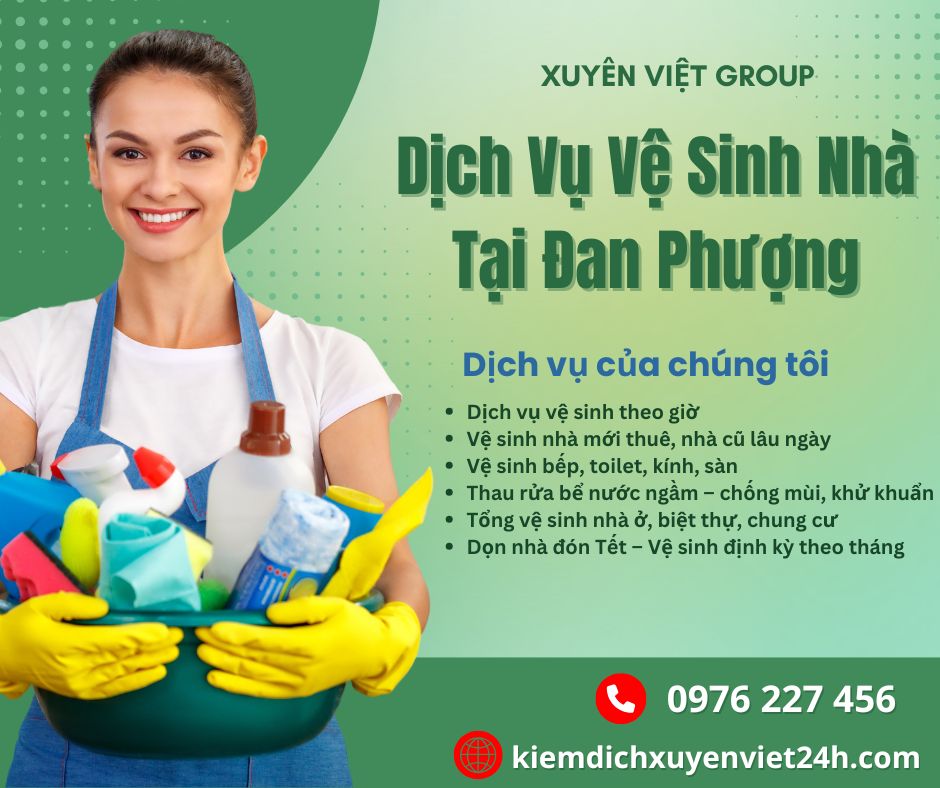Dịch vụ vệ sinh nhà tại Đan Phượng
