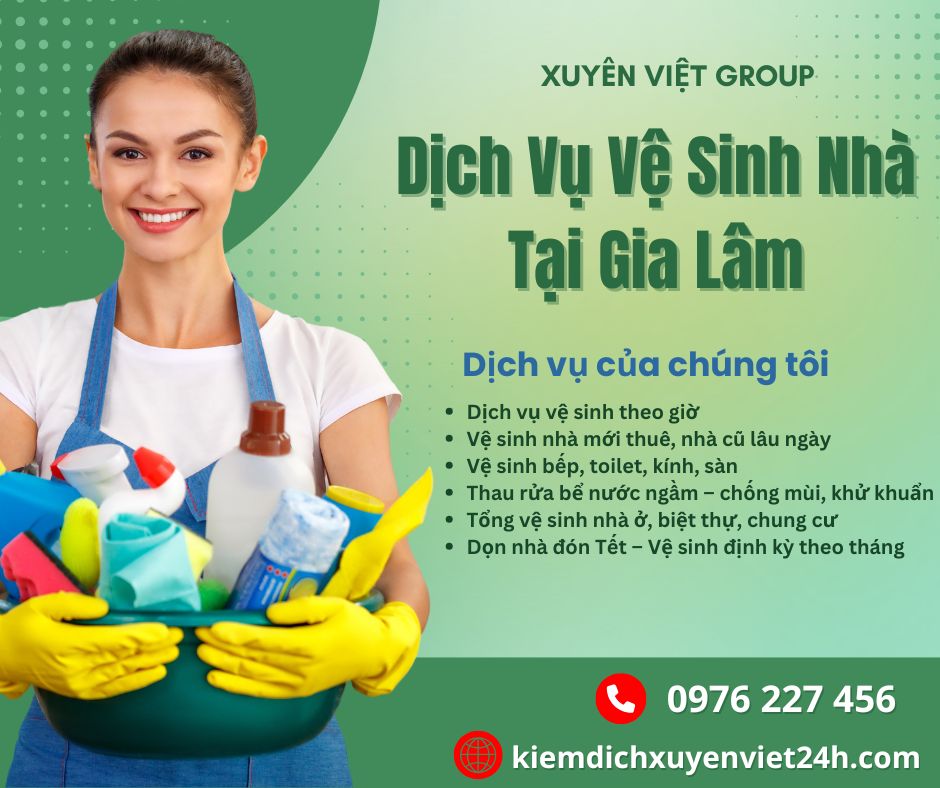 Dịch vụ vệ sinh nhà tại Gia Lâm