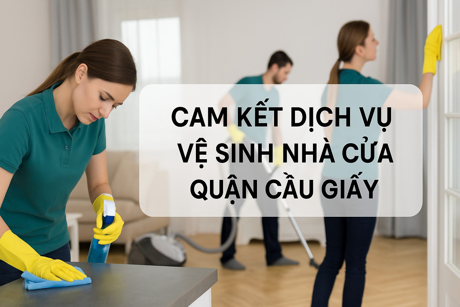 Dịch vụ vệ sinh nhà cửa Cầu Giấy – Cam kết sạch kỹ từng chi tiết