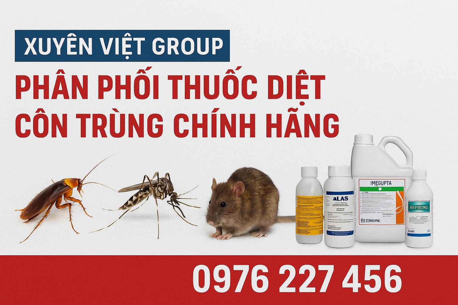 Xuyên Việt Group phân phối thuốc diệt côn trùng chính hãng tại Tân Phú