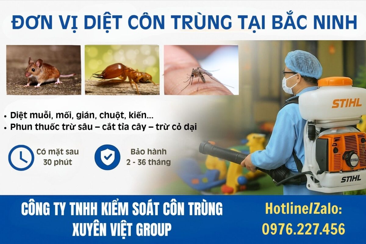 Đơn vị diệt côn trùng ở Bắc Ninh