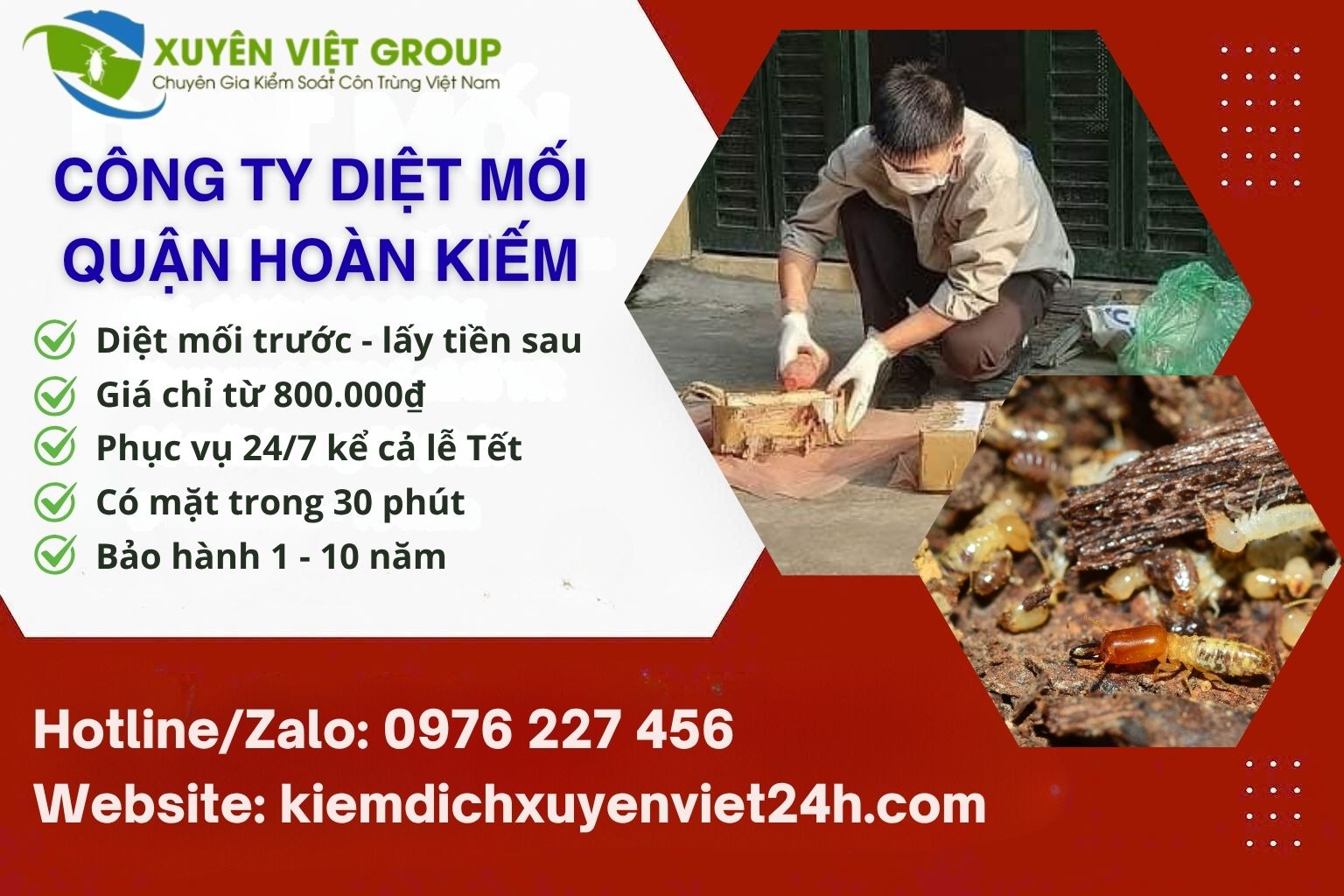 Công ty diệt mối quận Hoàn Kiếm uy tín