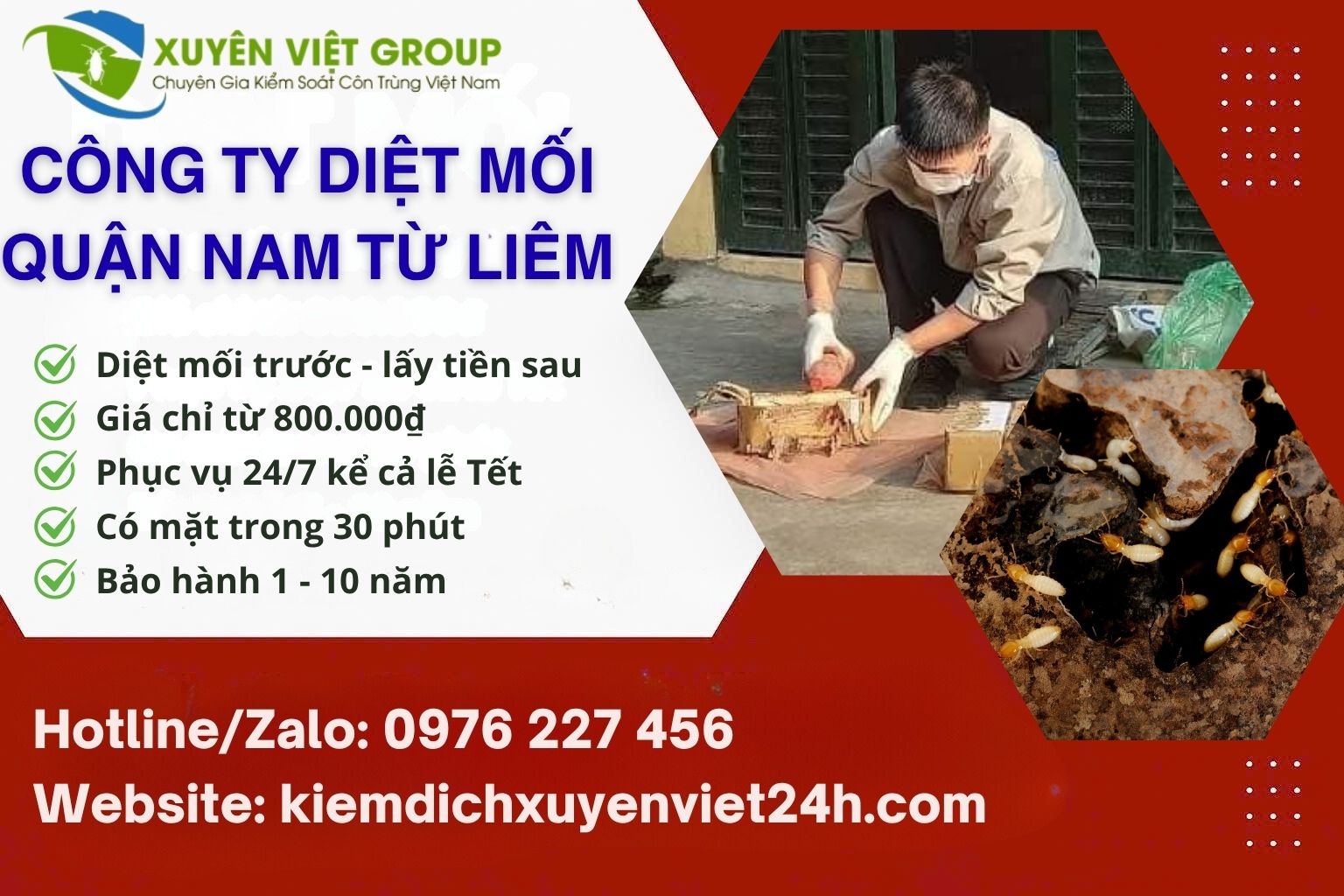 Công ty diệt mối quận Nam Từ Liêm uy tín
