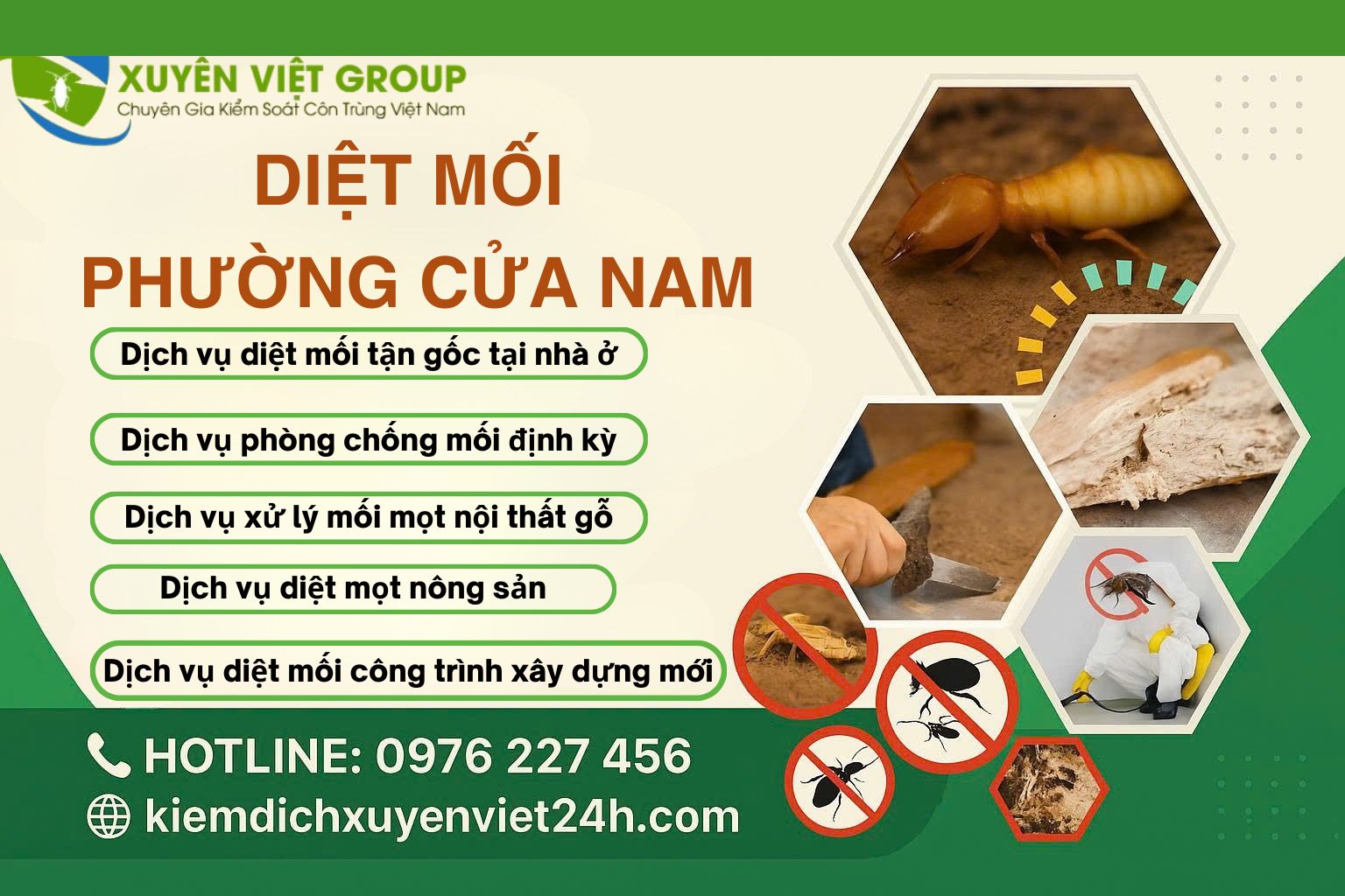 Dịch vụ diệt mối phường Cửa Nam