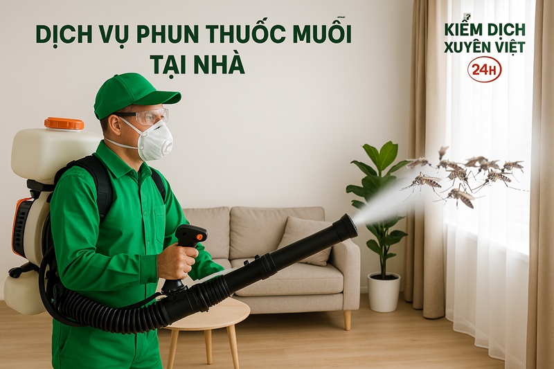 Phun thuốc diệt muỗi tại nhà | Diệt tận gốc, bảo vệ gia đình 24/7
