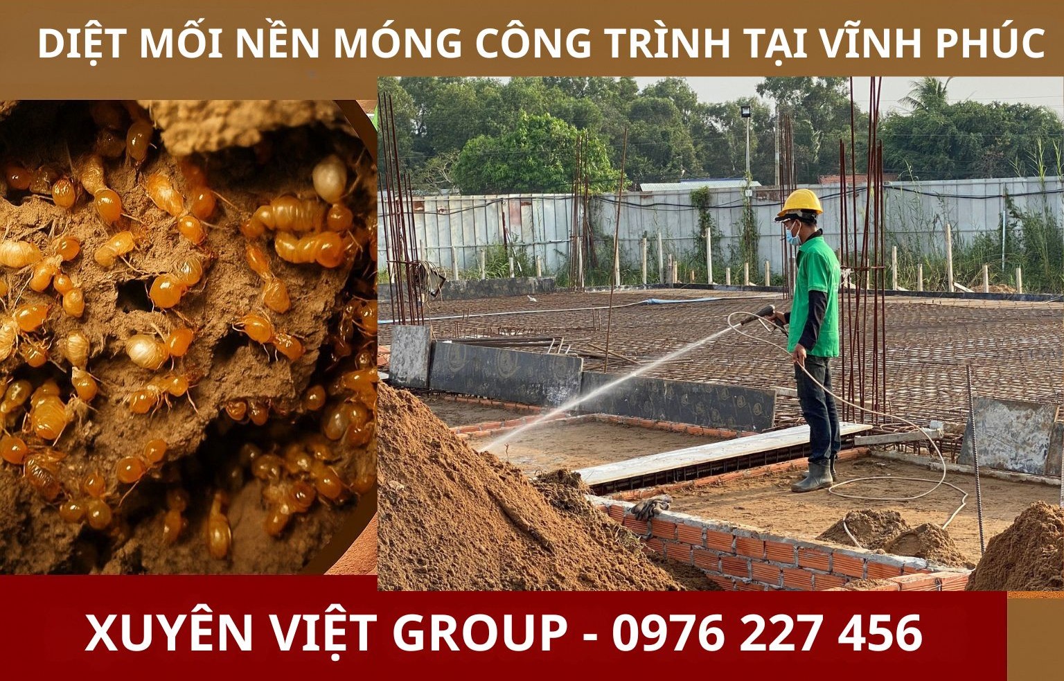 Diệt mối nền móng công trình tại Vĩnh Phúc