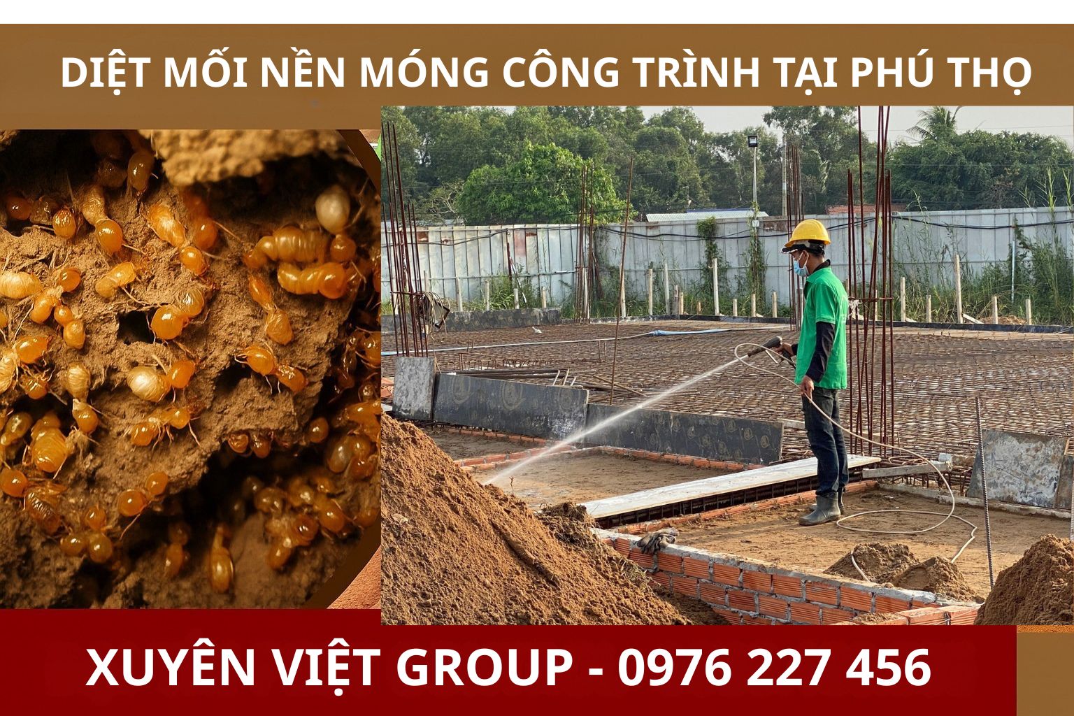 Diệt mối nền móng công trình tại Phú Thọ
