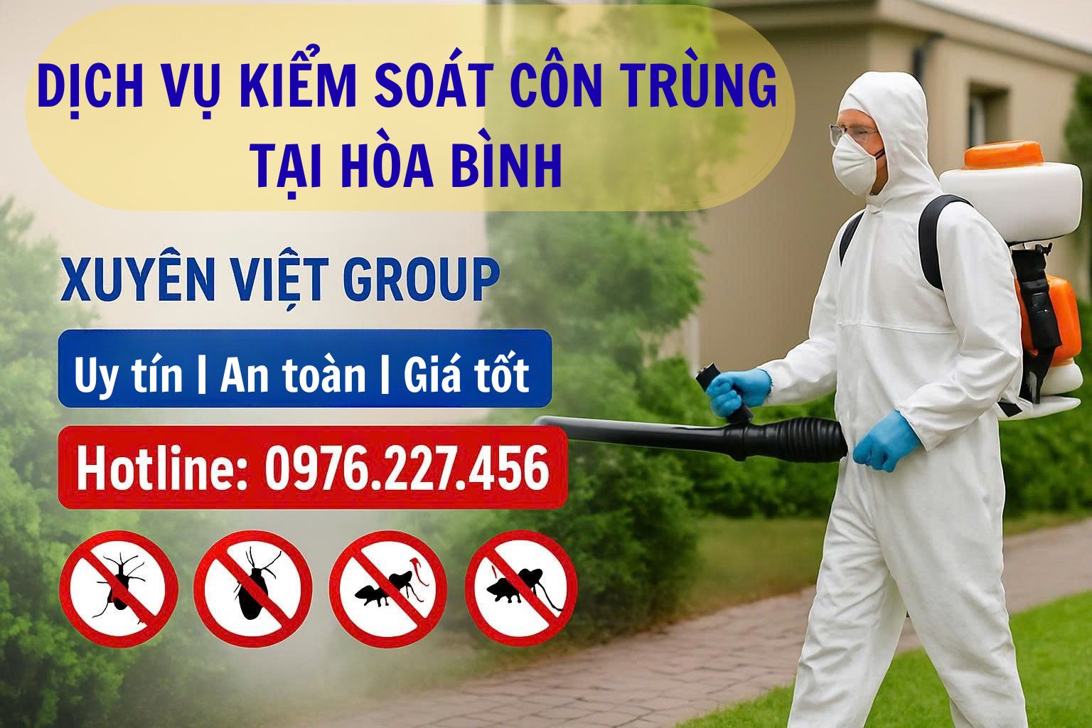 Dịch vụ kiểm soát côn trùng tại Hòa Bình