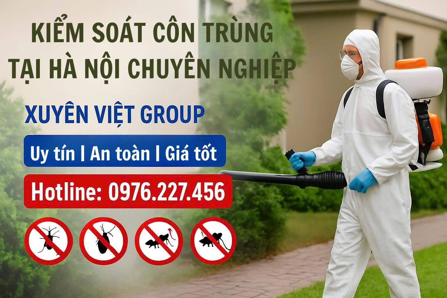 Kiểm soát côn trùng chuyên nghiệp Hà Nội