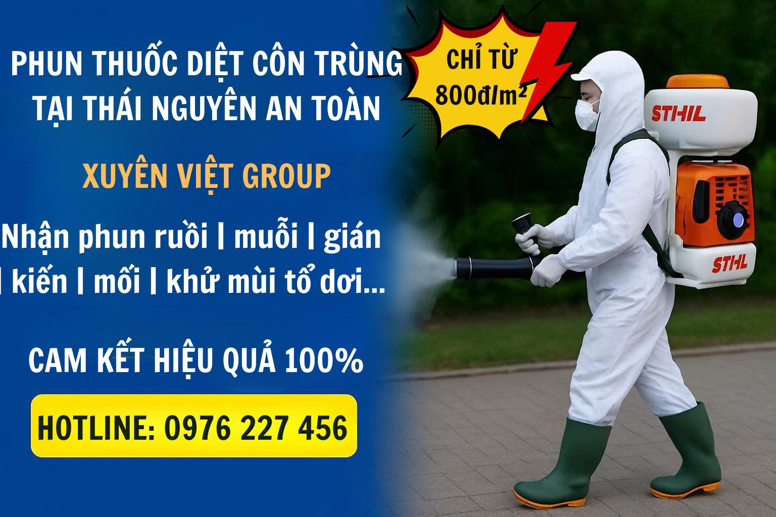 Phun thuốc diệt côn trùng tại Thái Nguyên