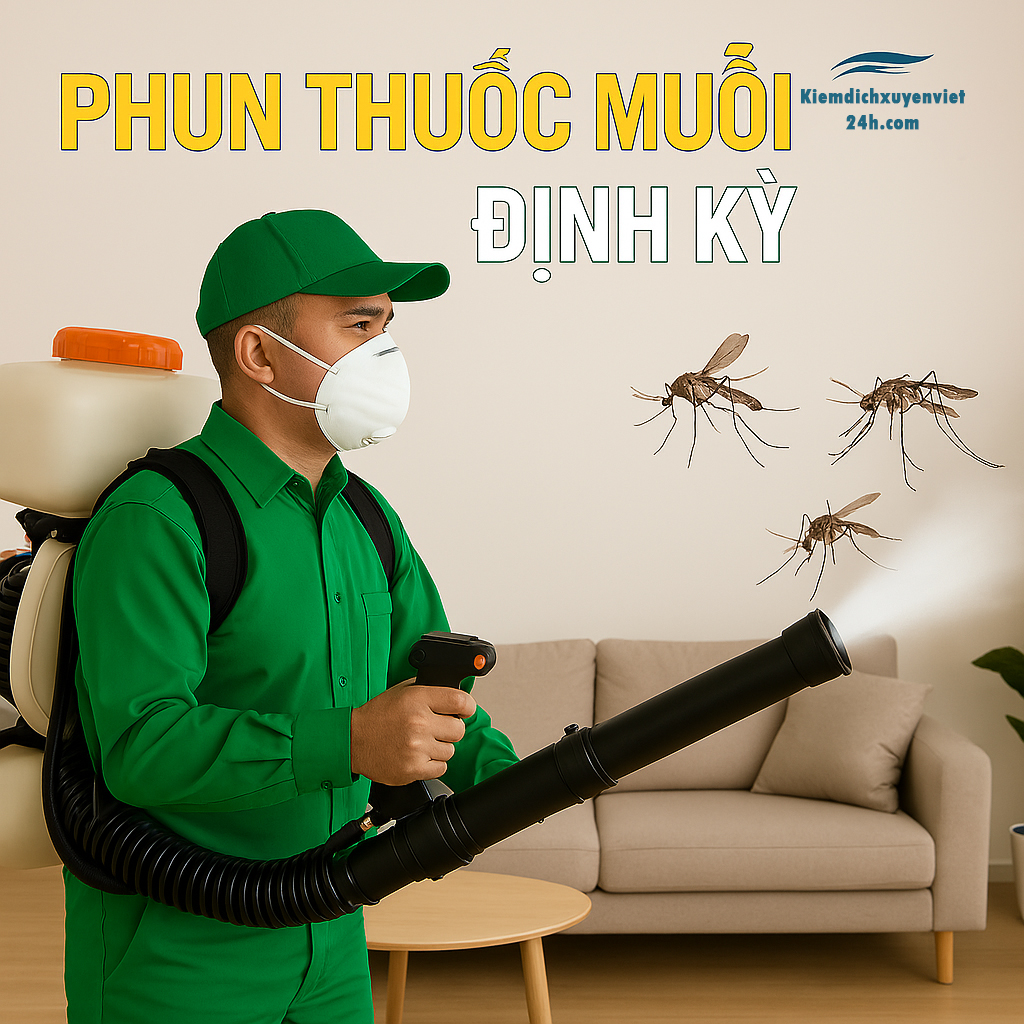 Phun thuốc muỗi định kỳ tại Xuyên Việt Group