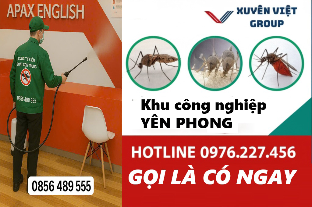 Đơn vị phun thuốc muỗi khu công nghiệp Yên Phong