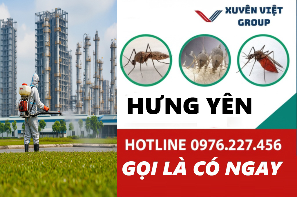 Đơn vị phun muỗi tại khu công nghiệp Hưng Yên uy tín hàng đầu