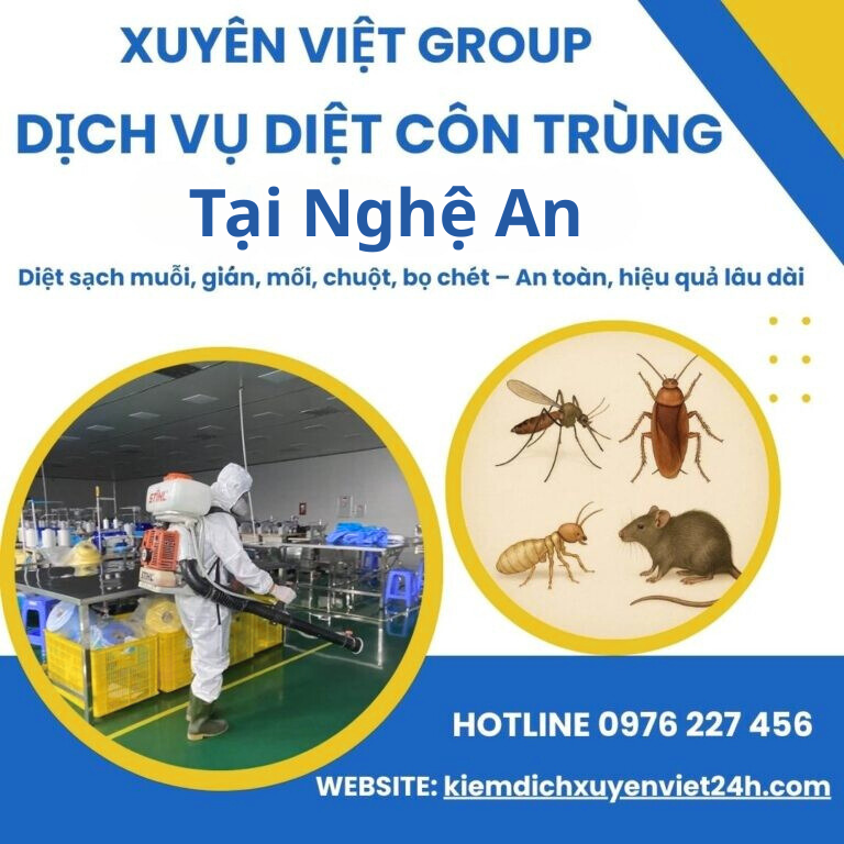 diệt côn trùng tại Nghệ An