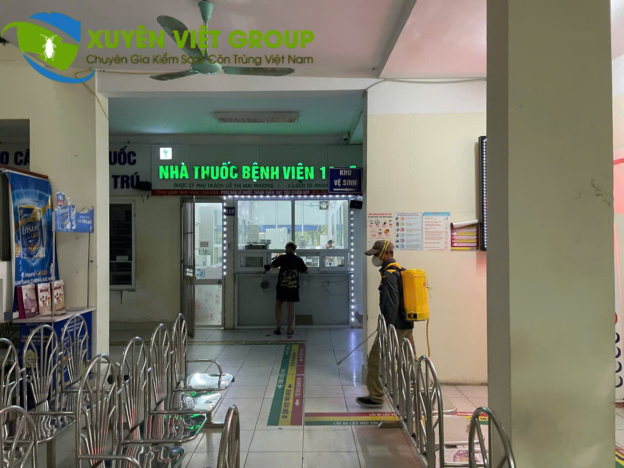Diệt côn trùng tại bệnh viện đa khoa tỉnh Nam Định