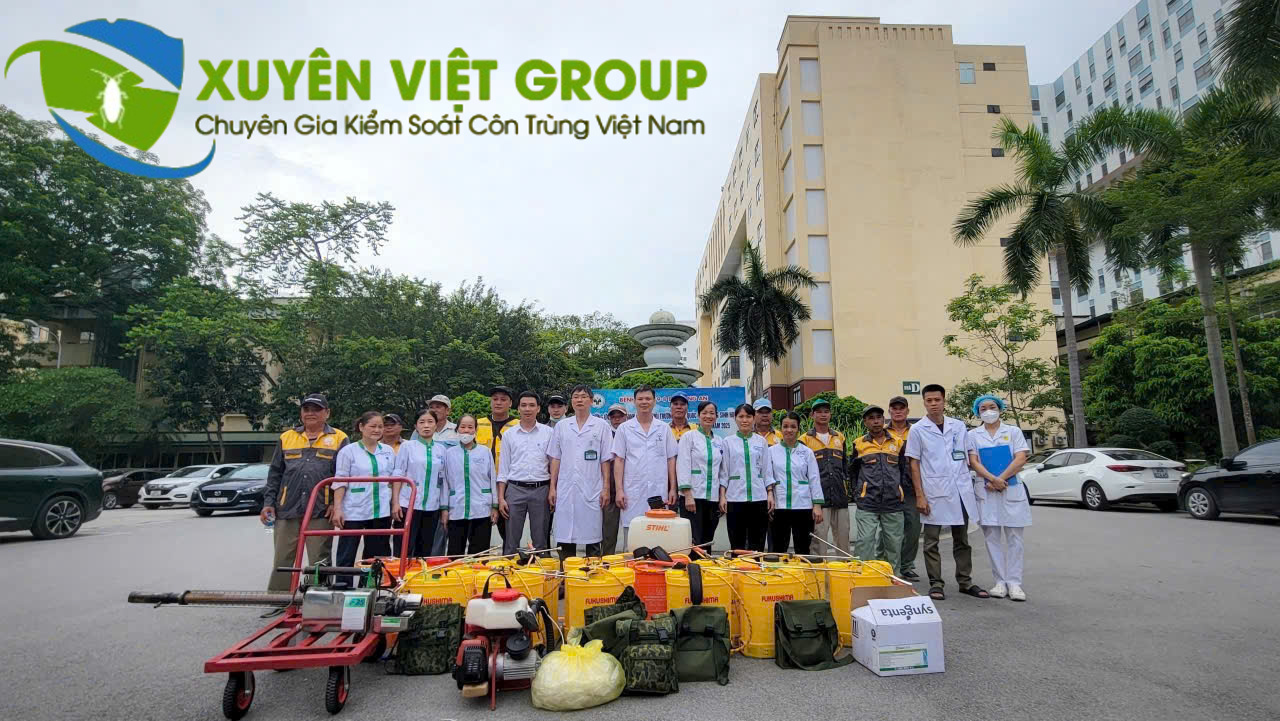 Đội ngũ nhân viên diệt côn trùng của Xuyên Việt Group - Vạn Yên