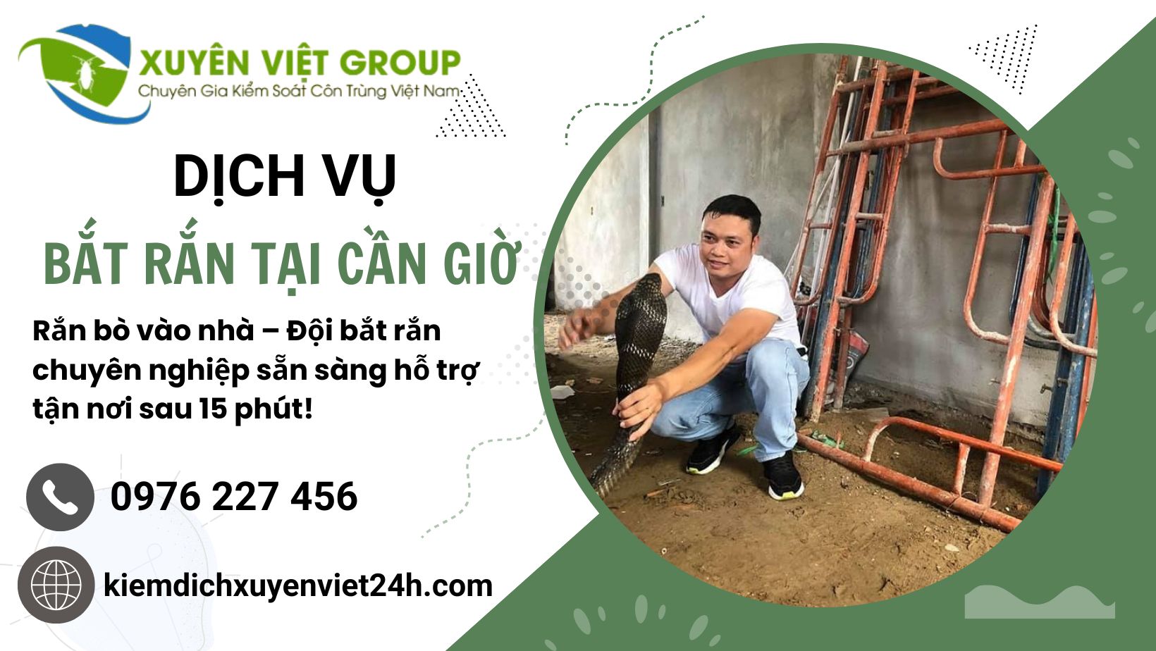 Dịch vụ bắt rắn tại Cần Giờ