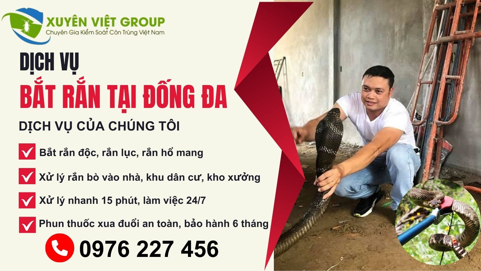 Dịch vụ bắt rắn tại Đống Đa