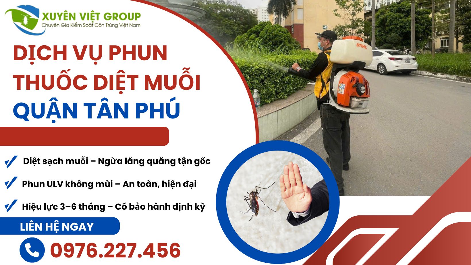 Dịch vụ phun muỗi quận Tân Phú