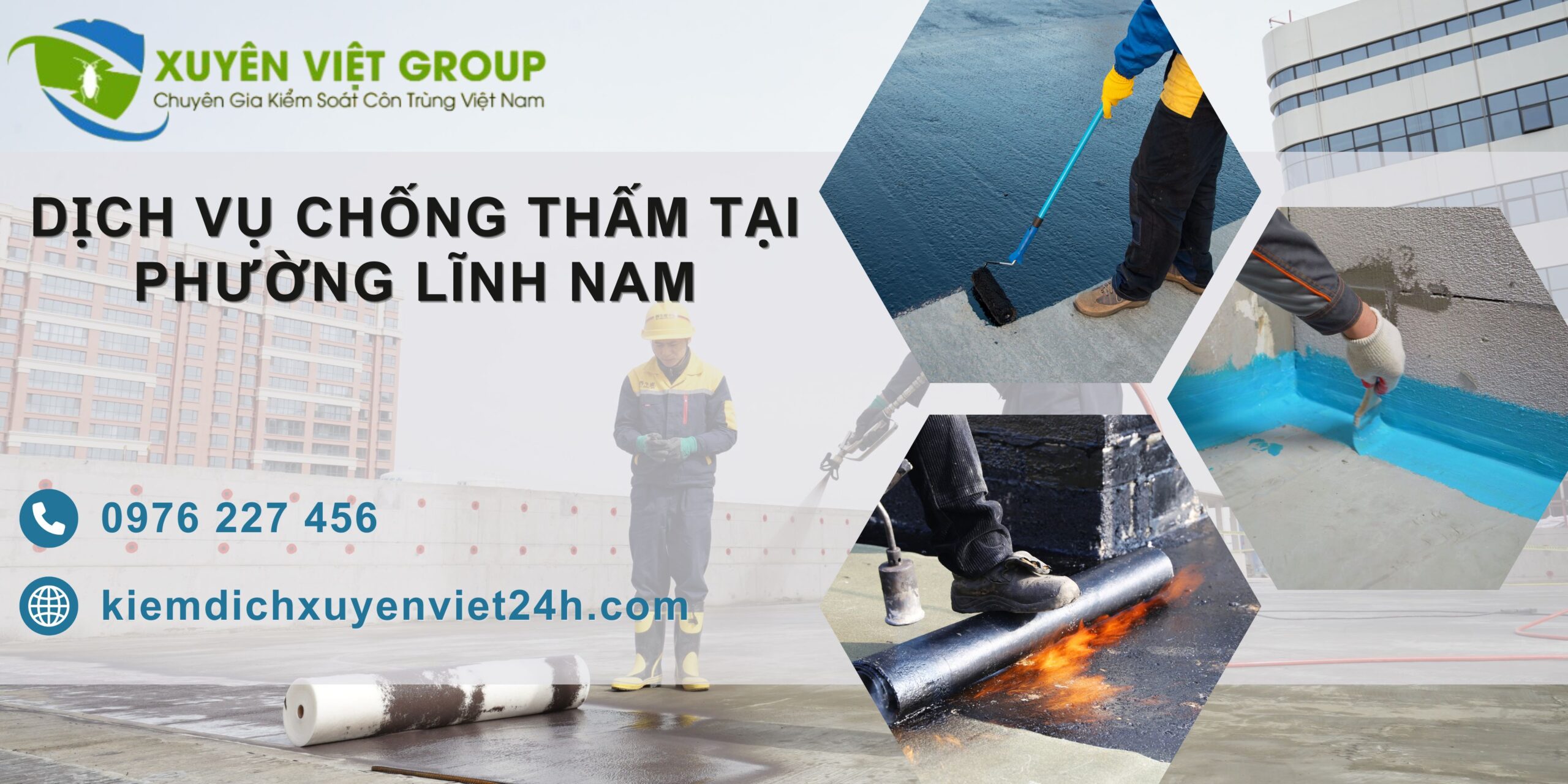 Dịch vụ chống thấm tại phường Lĩnh Nam