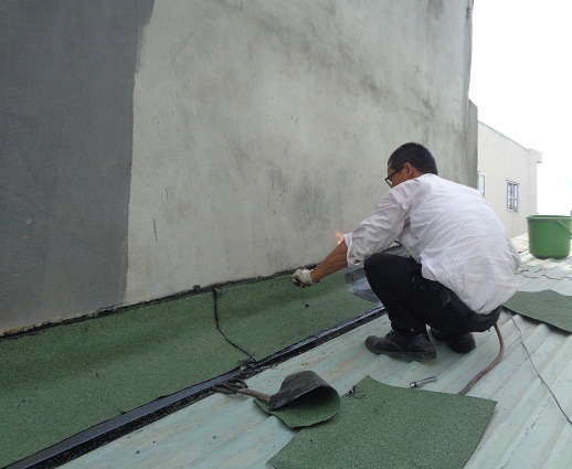 Xử lý thấm ngược tường ngoài và khe tiếp giáp xã Chương Dương