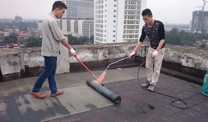 Thi công màng khò chống thấm tại Ba Vì, đảm bảo độ bền và chống thấm tối ưu cho công trình