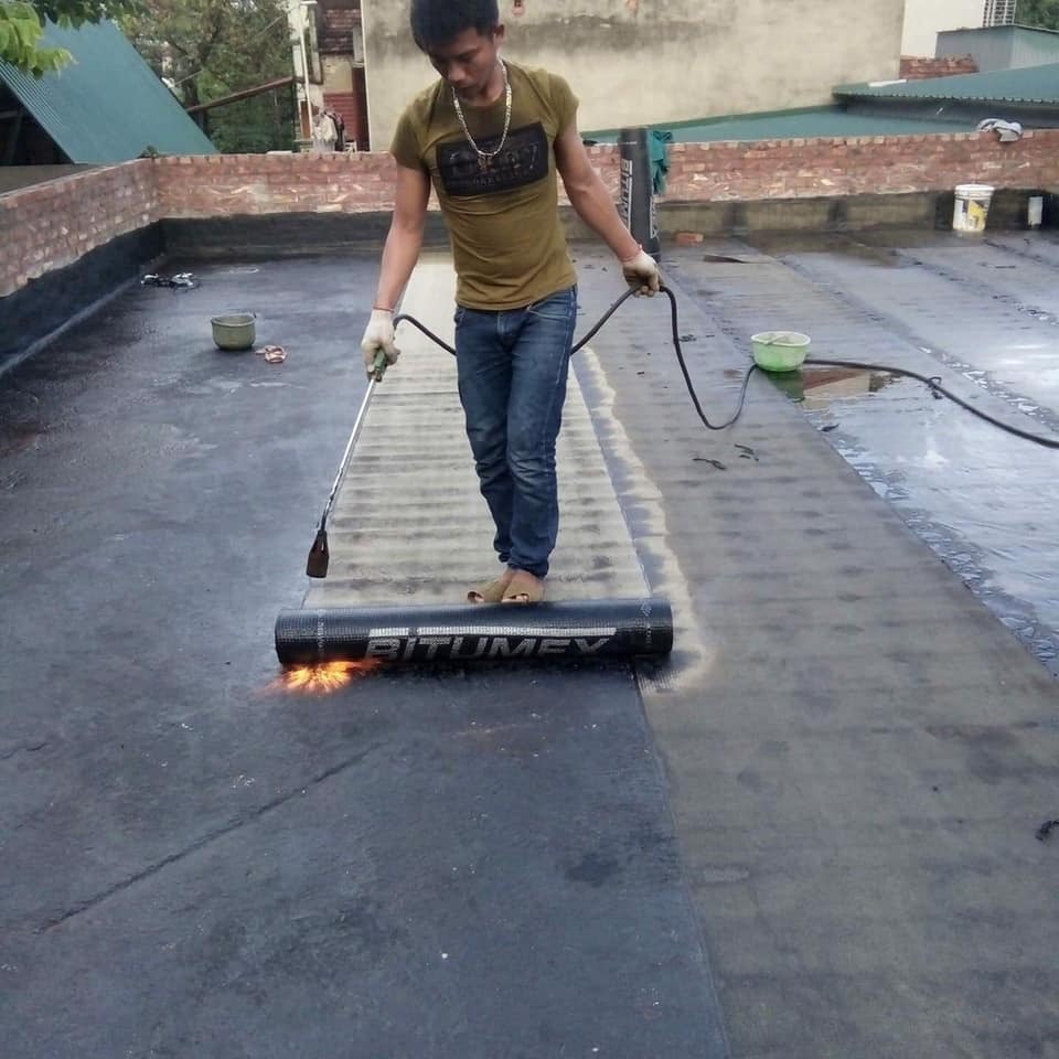 Thi công chống thấm tại Chương Mỹ bằng màng khò nóng