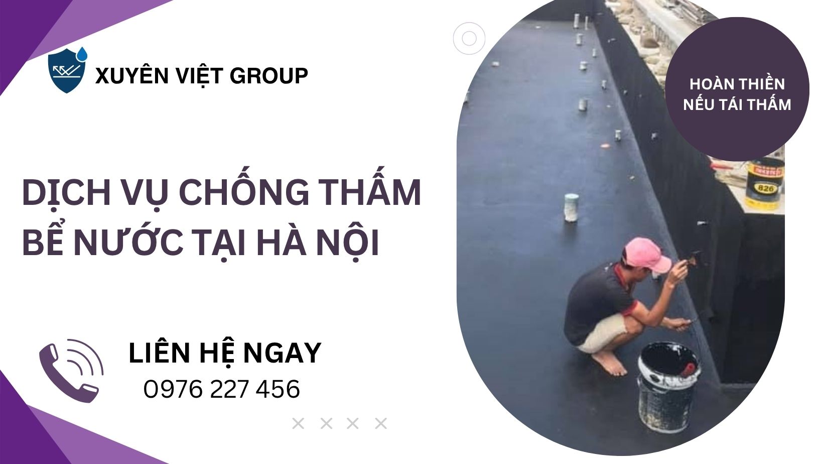 Dịch vụ chống thấm bể nước tại Hà Nội