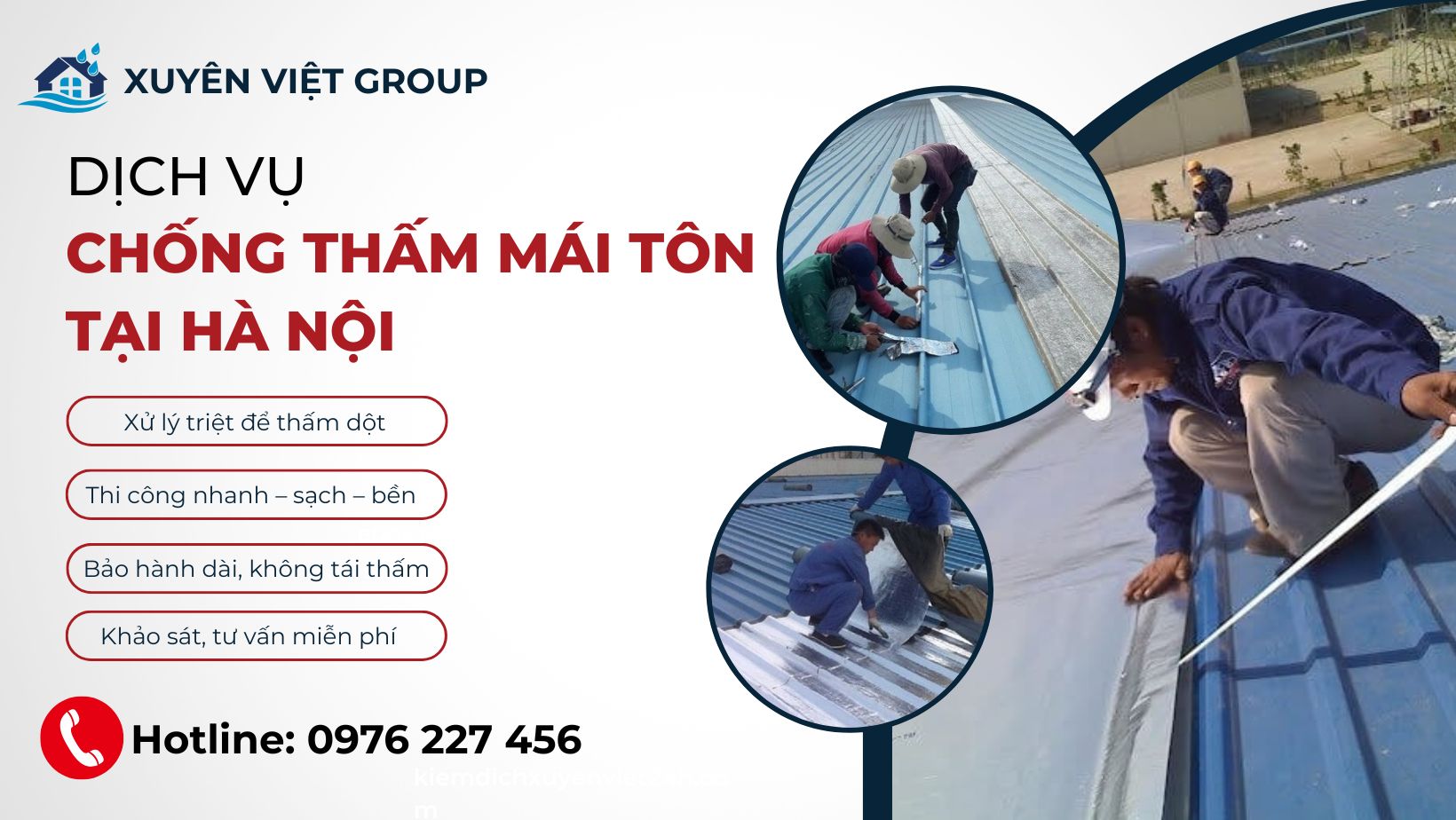 Dịch vụ chống thấm dột mái tôn tại Hà Nội