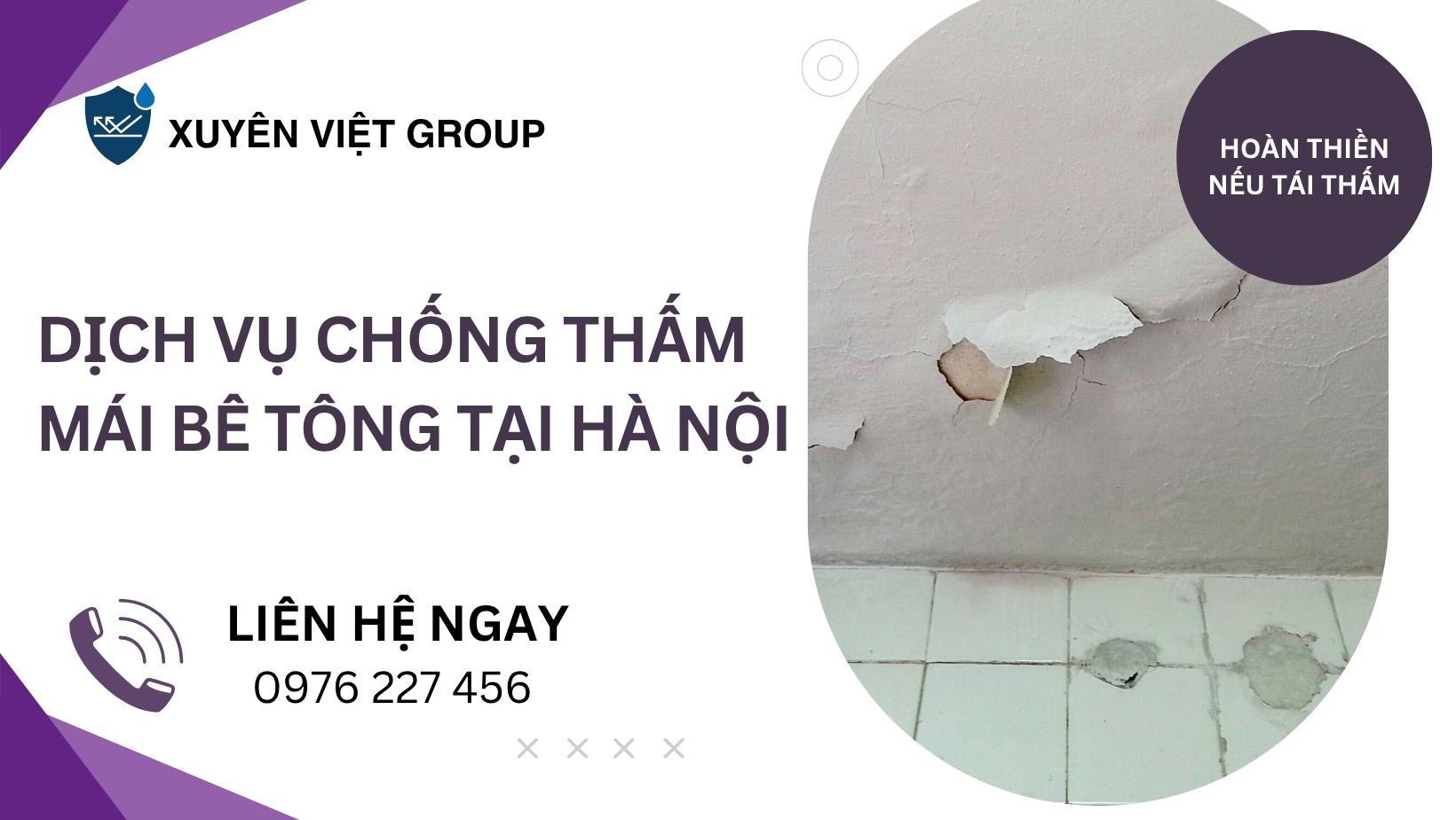 Dịch vụ chống thấm mái bê tông tại Hà Nội