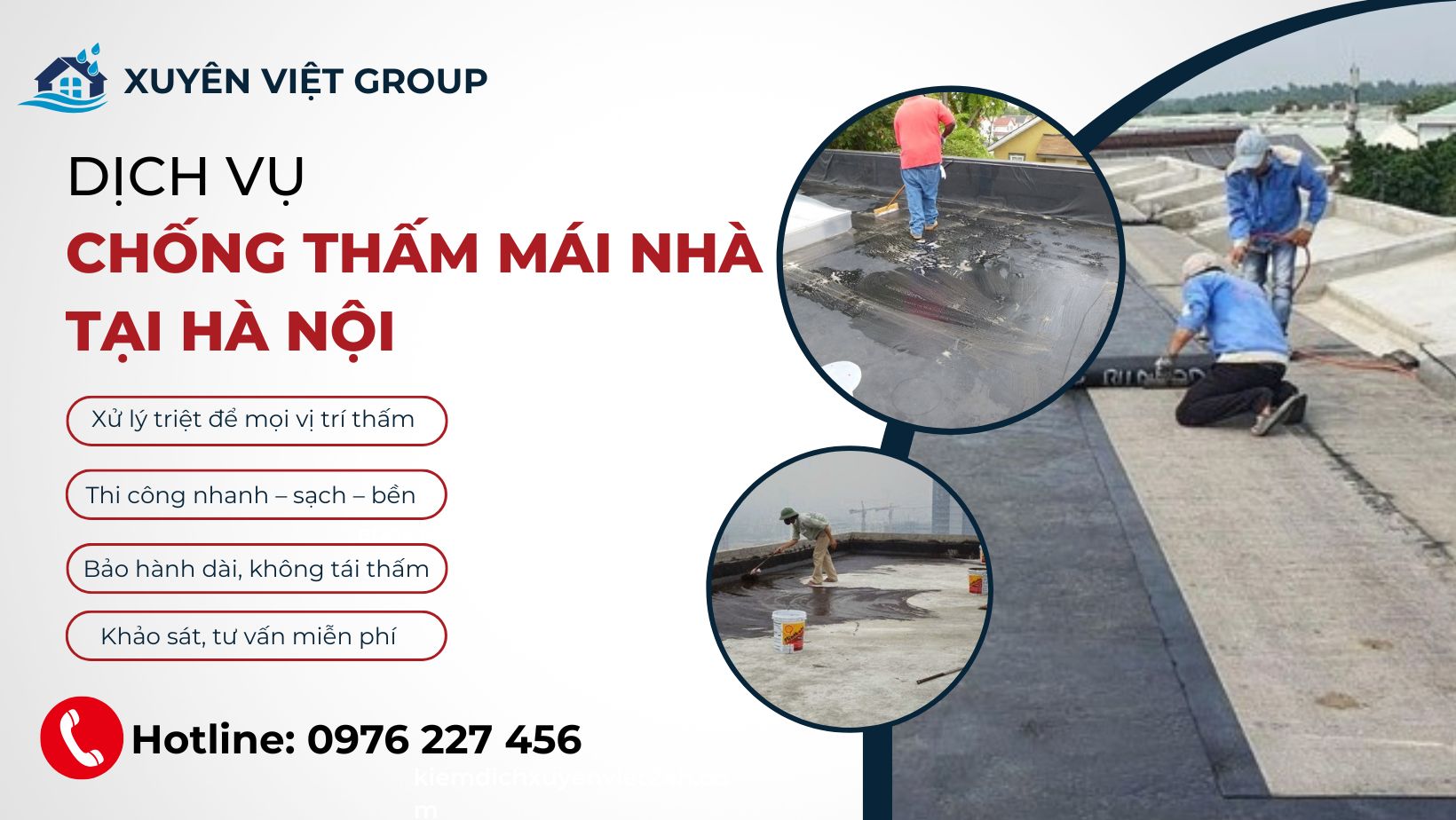 Dịch vụ chống thấm mái nhà tại Hà Nội