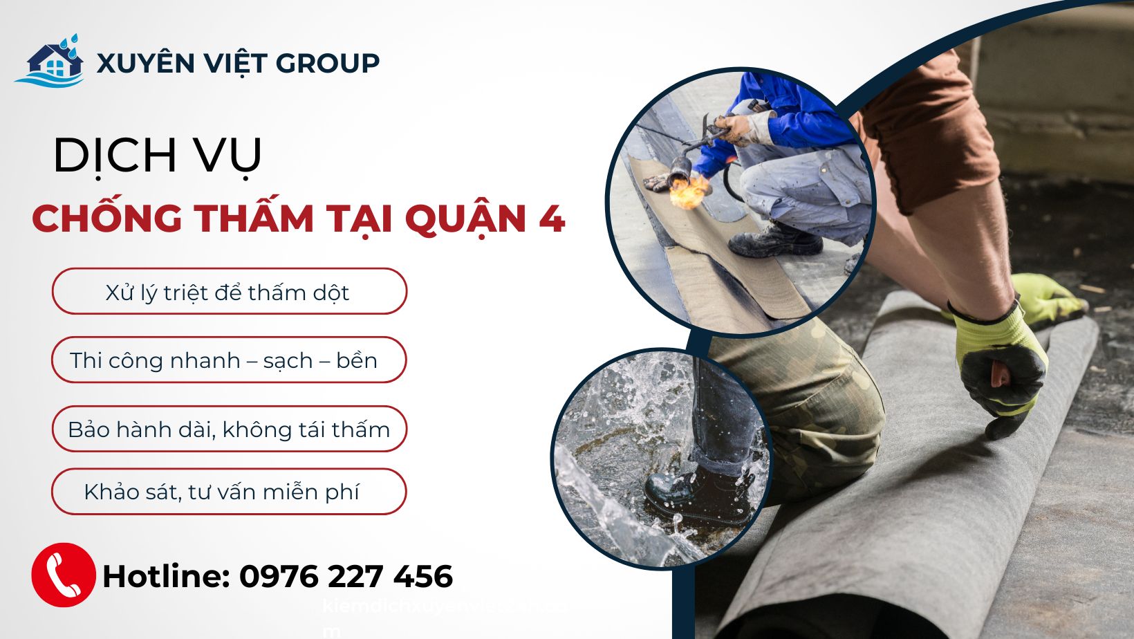 Dịch vụ chống thấm tại Quận 4 chuyên nghiệp