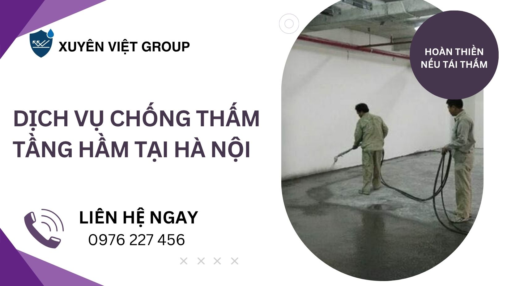 Dịch vụ chống thấm tầng hầm tại Hà Nội