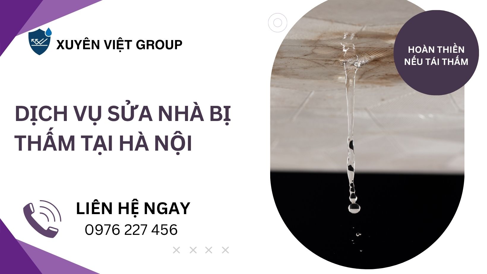 Dịch vụ sửa nhà bị thấm tại Hà Nội